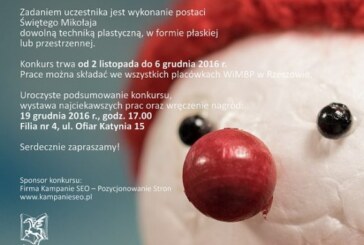 Mikołajki w świecie bajki – konkurs literacko-plastyczny, Rzeszów