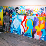 Malowanie graffiti w projekcie „Dziewczęcy łącznik”