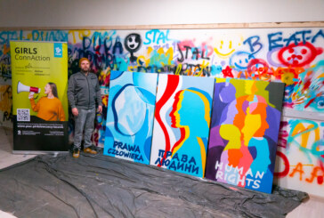 Malowanie graffiti w projekcie „Dziewczęcy łącznik”